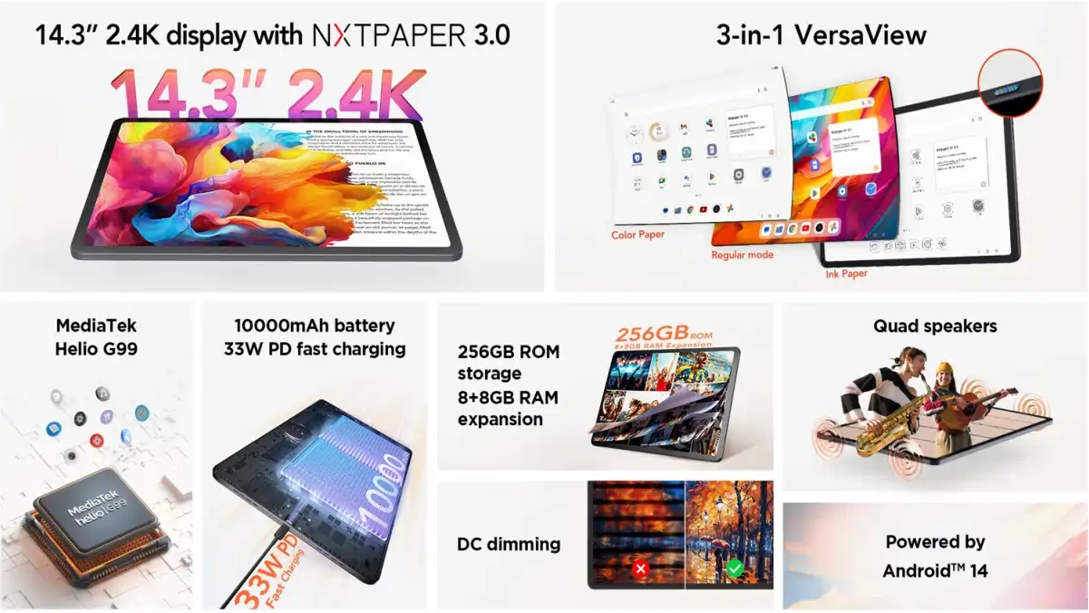 TCL NXTPAPER 14 launched with Helio G99 processor, know its features